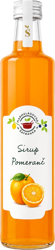 Šafránka Sirup pomeranč 750ml sklo