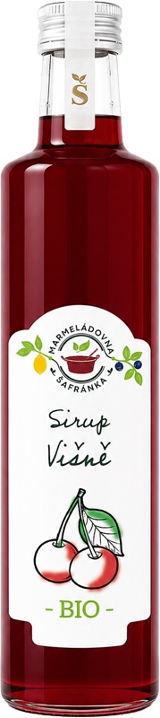 Šafránka Sirup višeň BIO 750ml sklo