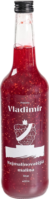 Vladimír Sirup Nejmalinovatější malina 700ml sklo
