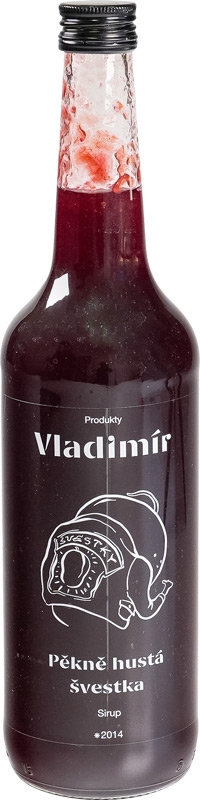 Vladimír Sirup Pěkně hustá švestka 700ml sklo