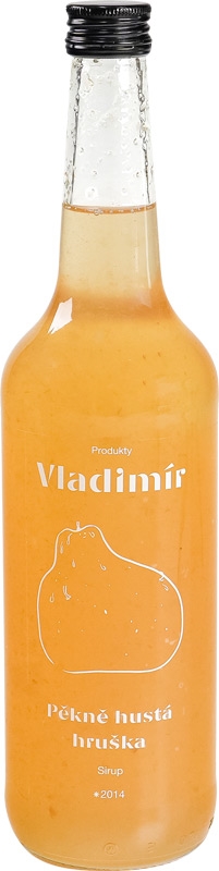 Vladimír Sirup Pěkně hustá hruška 700ml sklo