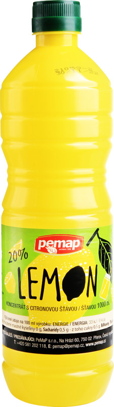 Pemap Citronový koncentrát 20% 1l