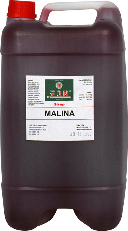 ZON Sirup malina 1:15 10l