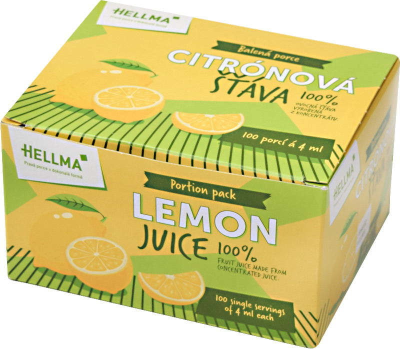 Hellma Citronová šťáva porce 100x4ml