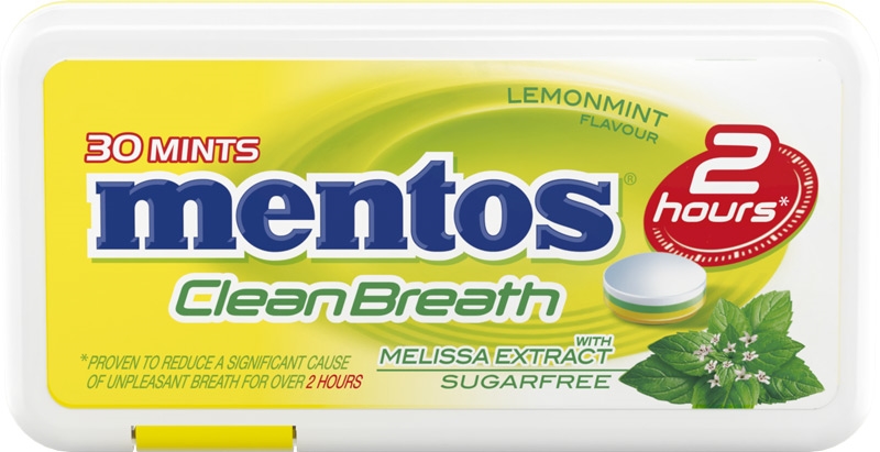 Mentos CleanBreath Bonbóny lemon melissa 21g