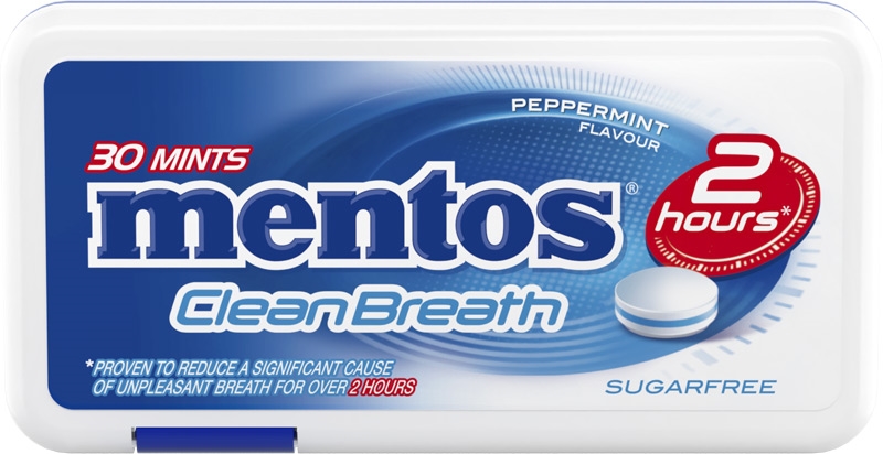 Mentos CleanBreath Bonbóny peppermint 21g