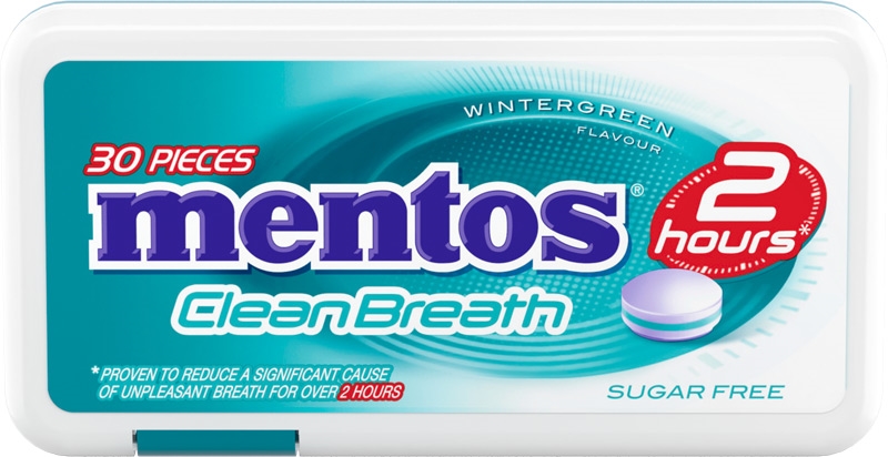 Mentos Clean Breath Bonbóny Winter Green 21g