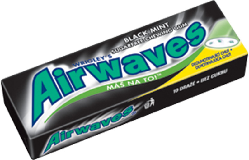 Wrigley's Airwaves Žvýkačky black mint 14g