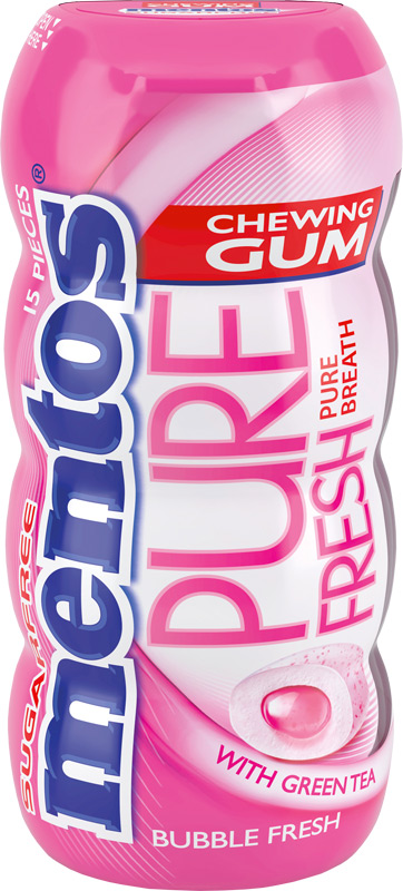 Mentos Pure Fresh Žvýkačky bubble 30g