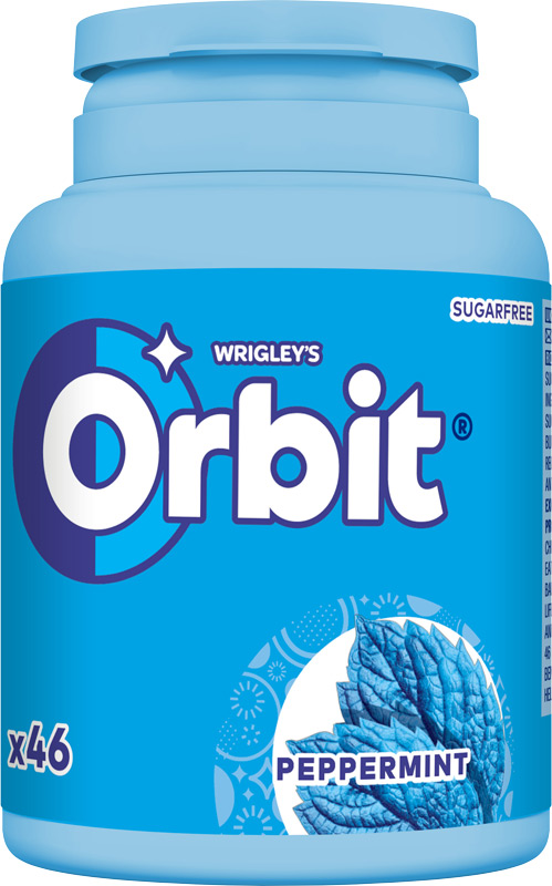 Wrigley's Orbit Žvýkačky peppermint 64g dóza