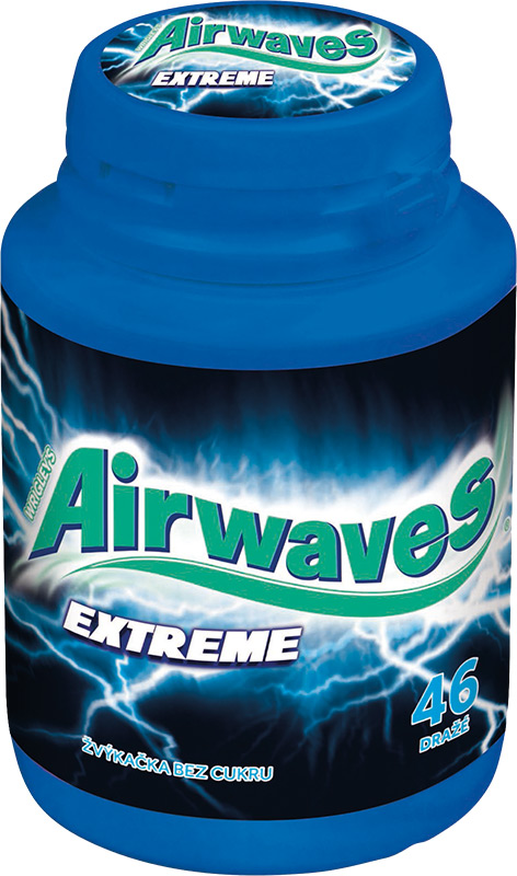 Wrigley's Airwaves Žvýkačky extreme 64g dóza