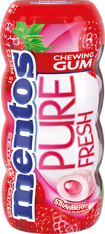 Mentos Pure Fresh Žvýkačky jahody 30g