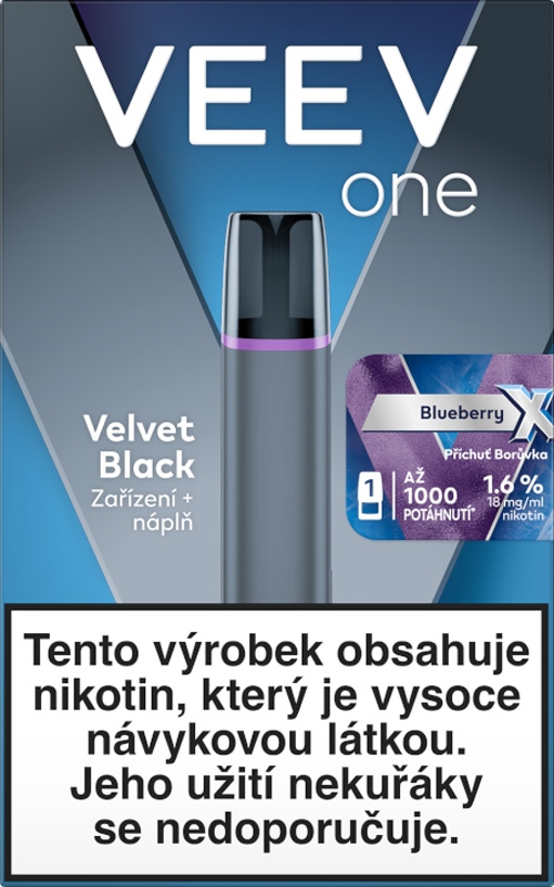 Veev One Starter Kit – Velvet Black Blueberry X-tra 18 mg/ml