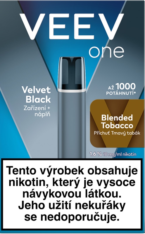 Veev One Starter Kit – Velvet Black Blended Tobacco 18 mg/ml