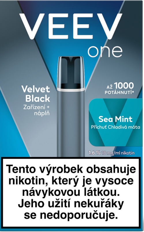 Veev One Starter Kit – Velvet Black Sea Mint 18 mg/ml