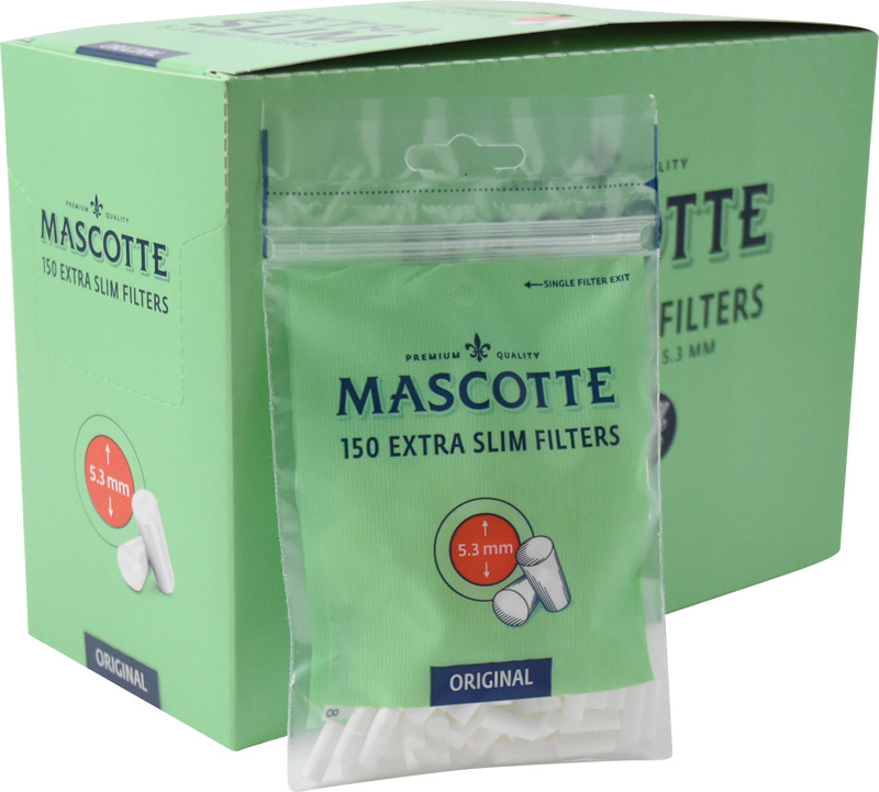 Mascotte Cigaretový filtr 5,3mm extra slim 150ks