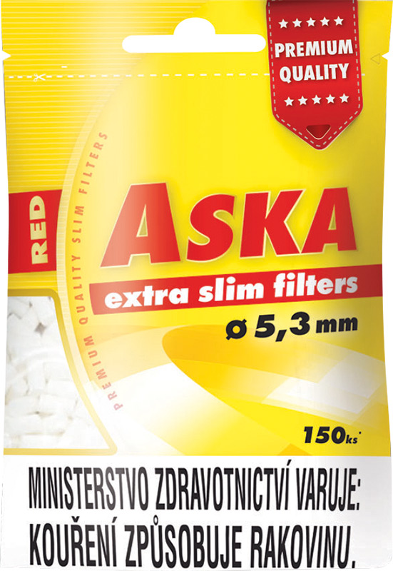 Aska Cigaretový filtr 5,3mm extra slim 150ks