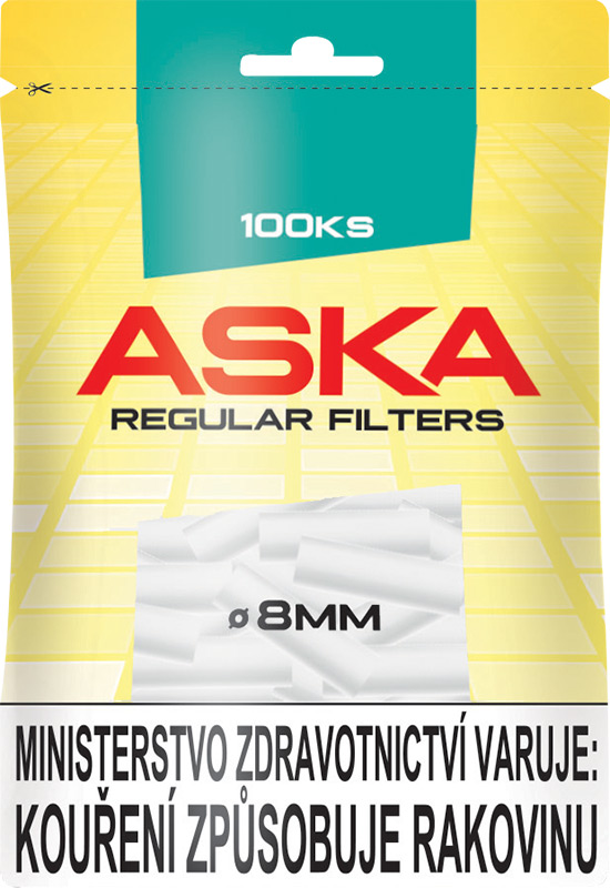 Aska Cigaretový filtr 8mm regular 100ks