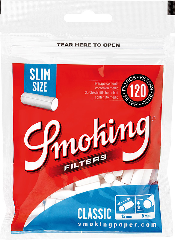 Smoking Cigaretové filtry 6mm slim classic 120ks