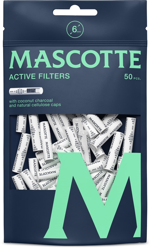 Mascotte Cigaretový filtr 6mm Active 50ks